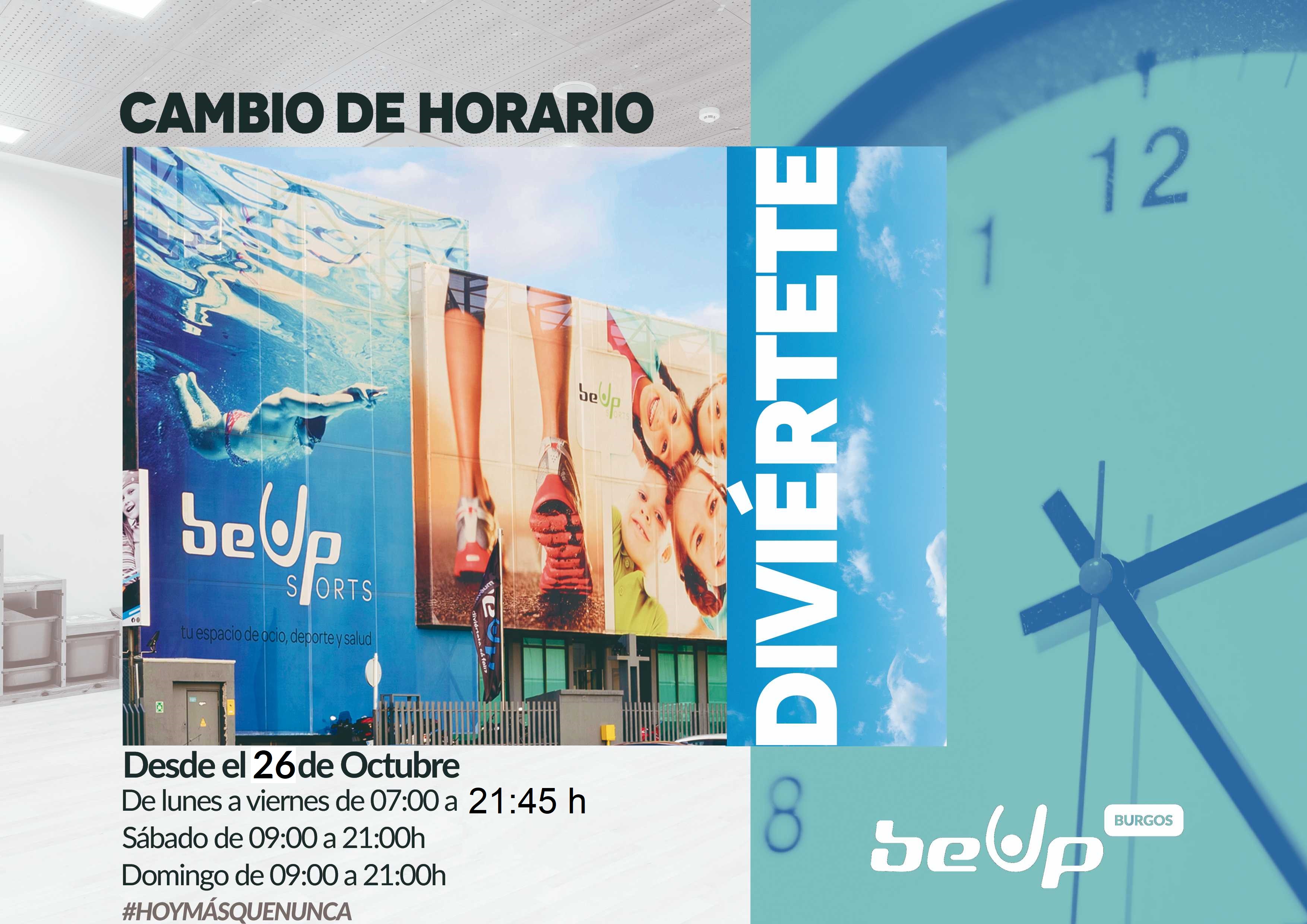 Horario desde 26 Octubre